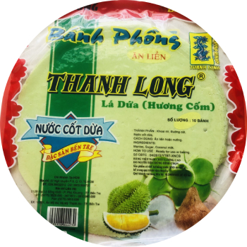 Bánh phồng sữa Bến Tre vị lá dứa thơm ngon mới lạ (10 bánh/bịch)